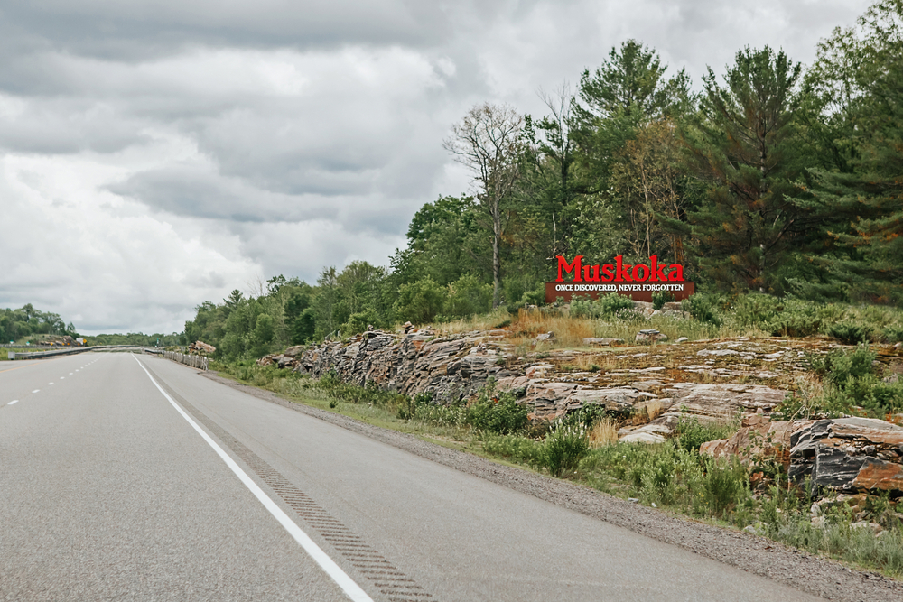 District of Muskoka sign, Muskoka second home survey