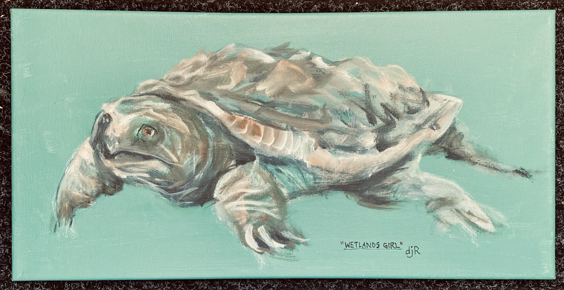 A painting of Grace the turtle