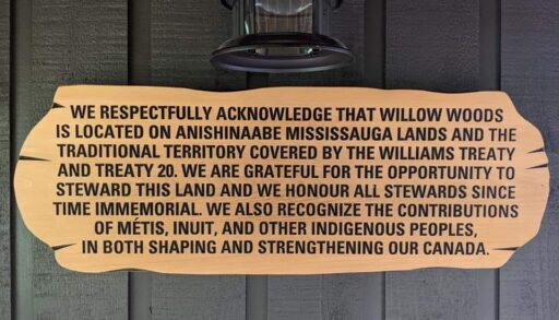land acknowledgement plaque