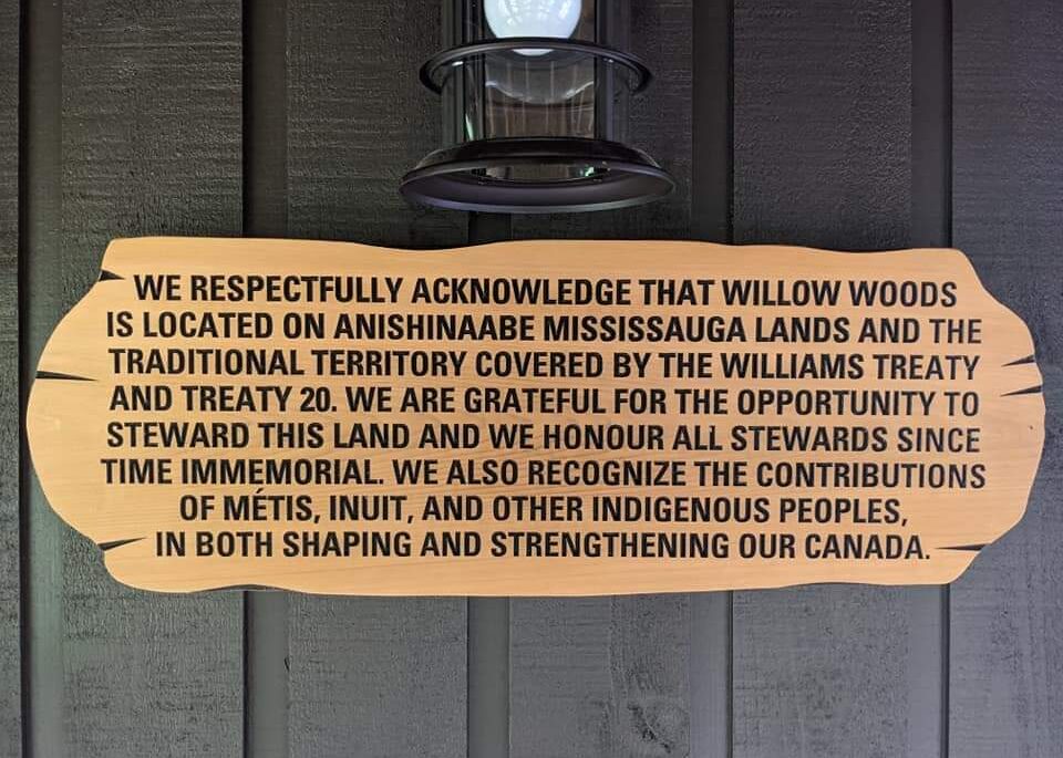 land acknowledgement plaque