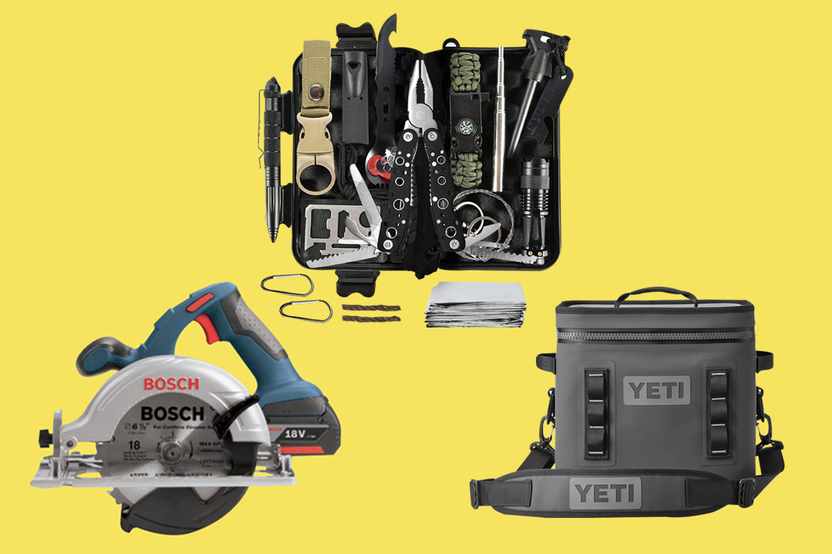 cottage coach gift guide yeti emergency kit saw