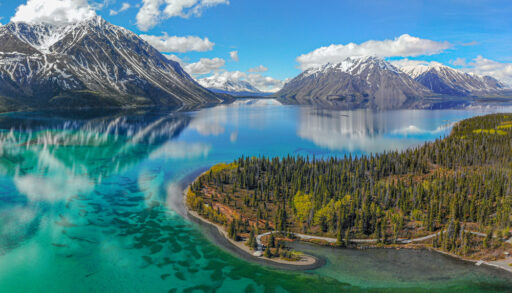 Kathleen Lake in Kluane National Park in Yukon