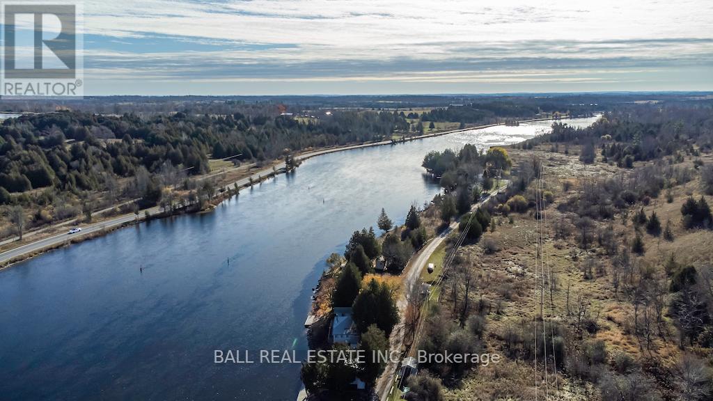 Aerial view of the river