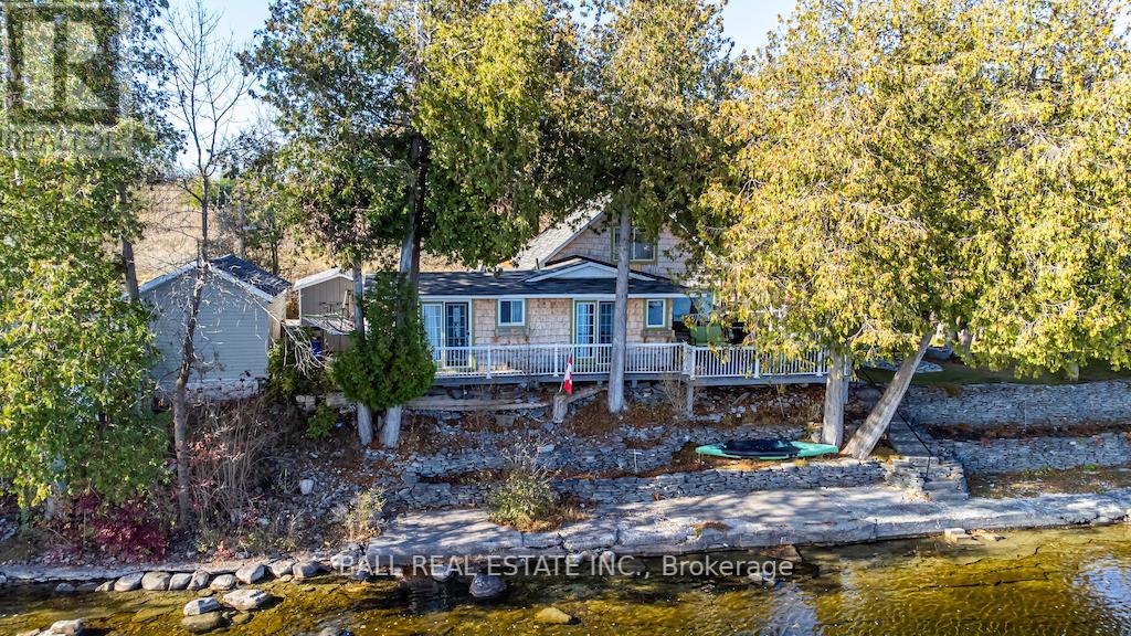 View of cottage from the river
