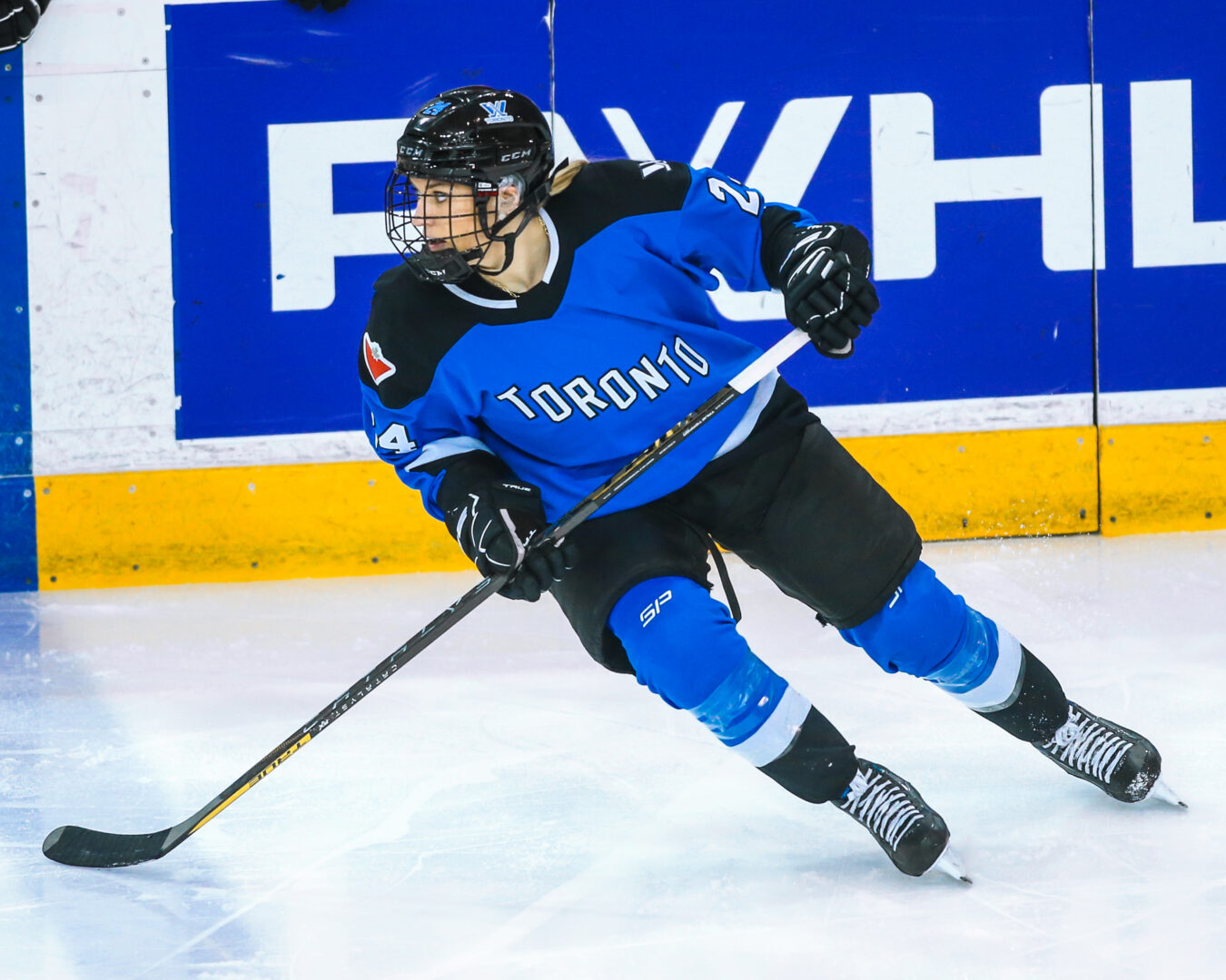 natalie spooner on the ice for toronto in the PWHL