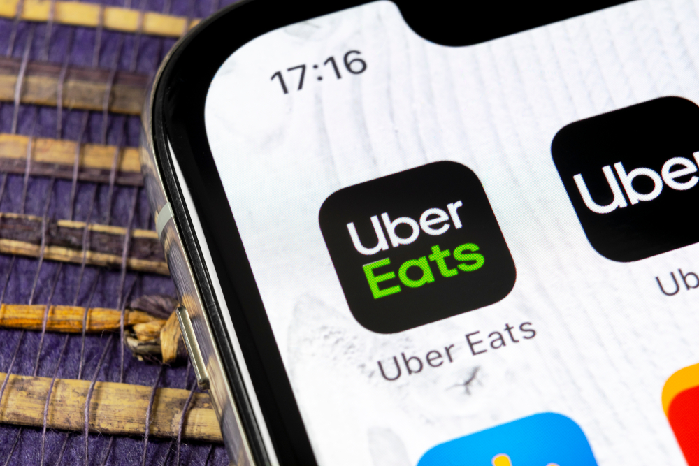 Uber Eats app icon on Apple iPhone