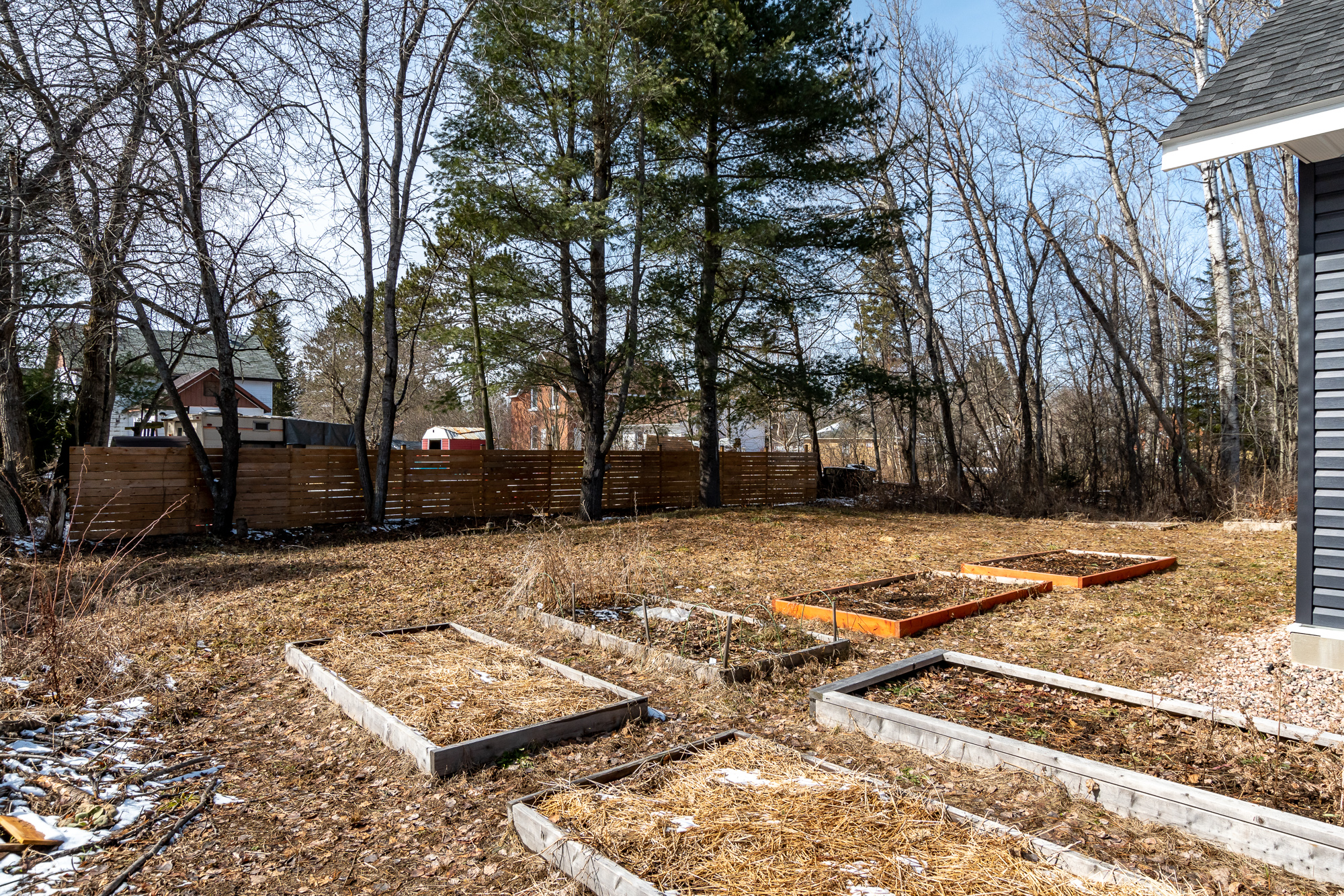 a photo of garden beds