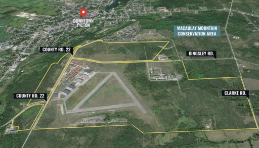 A proposed mixed-use community outside Picton, Ont.