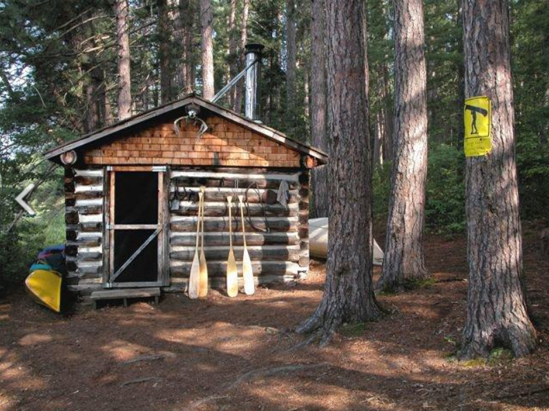 Shot of a backcountry cabin in Algonquin park