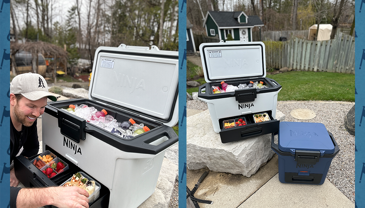 Cottage Coach Adam Holman with the Ninja FrostVault Cooler.