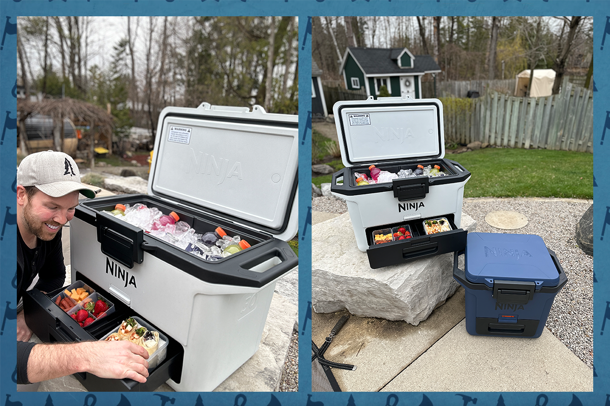 Cottage Coach Adam Holman with the Ninja FrostVault Cooler.