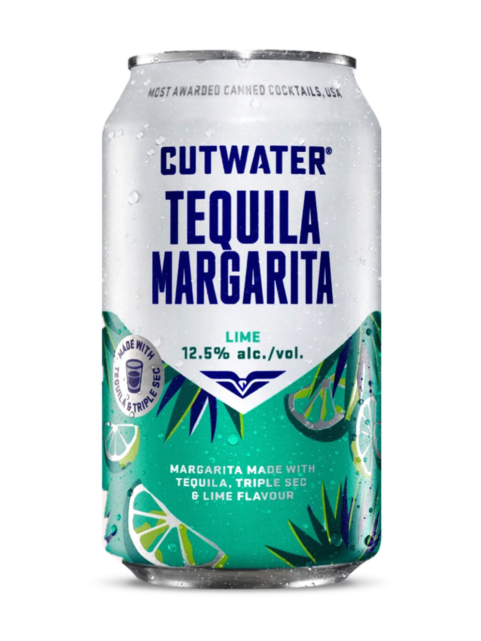 a can of Cutwater margarita against a white background