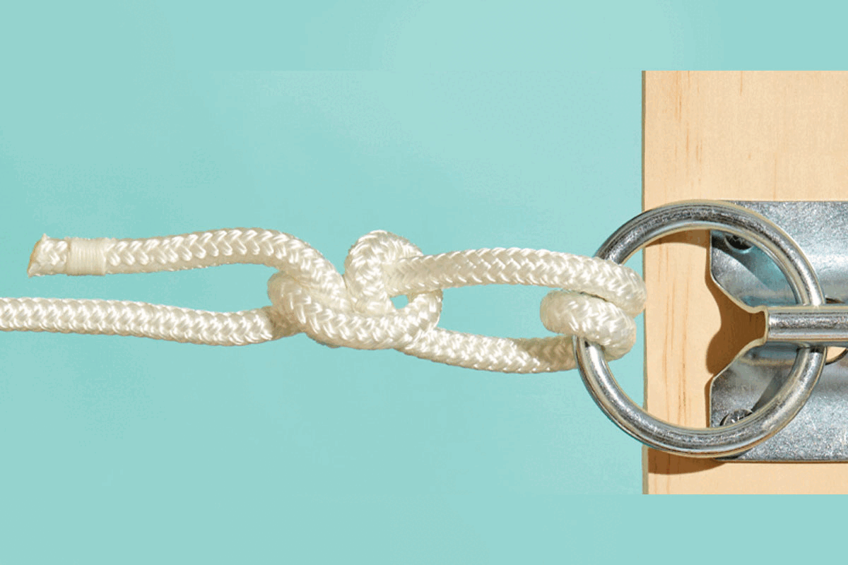 how to tie a rope to a metal ring