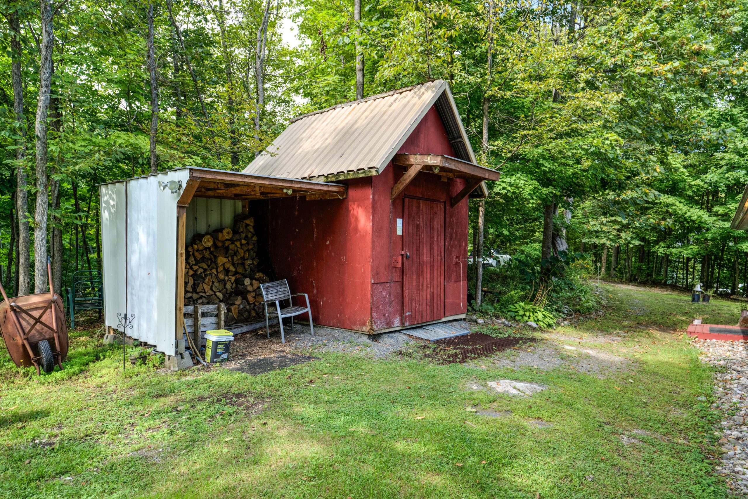 A red shed