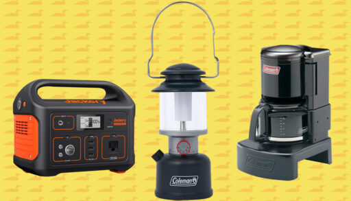 A montage of three images