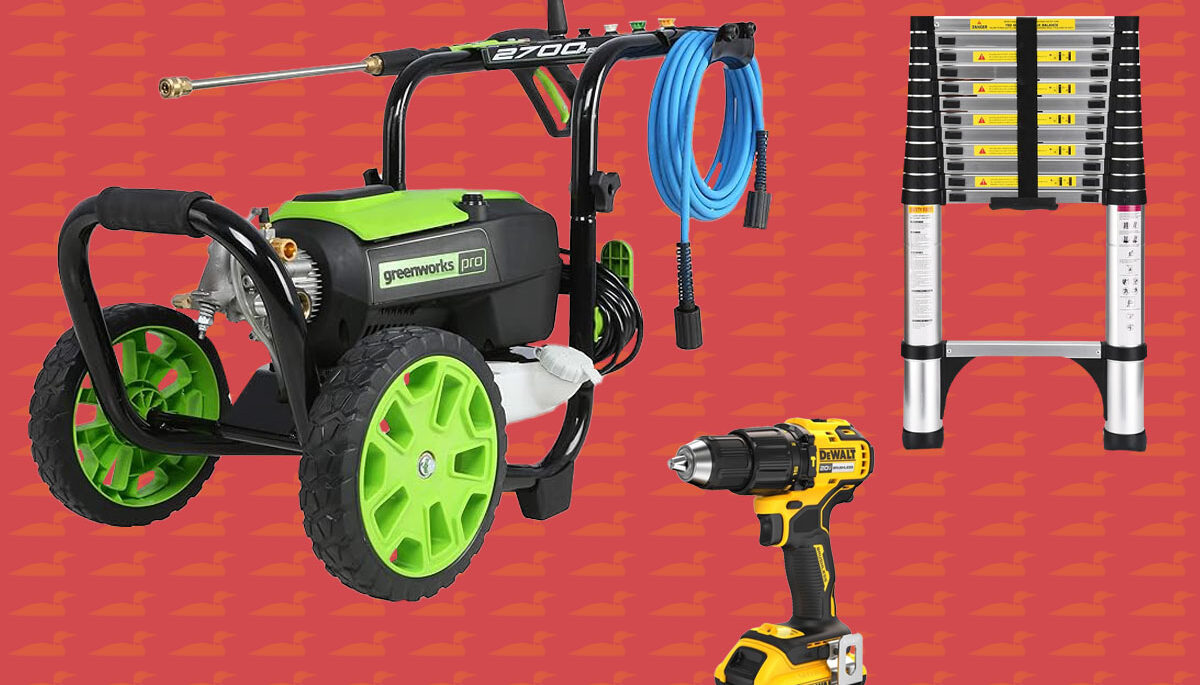 Collage of cottage tools for Amazon Prime Big Deal Days 2024