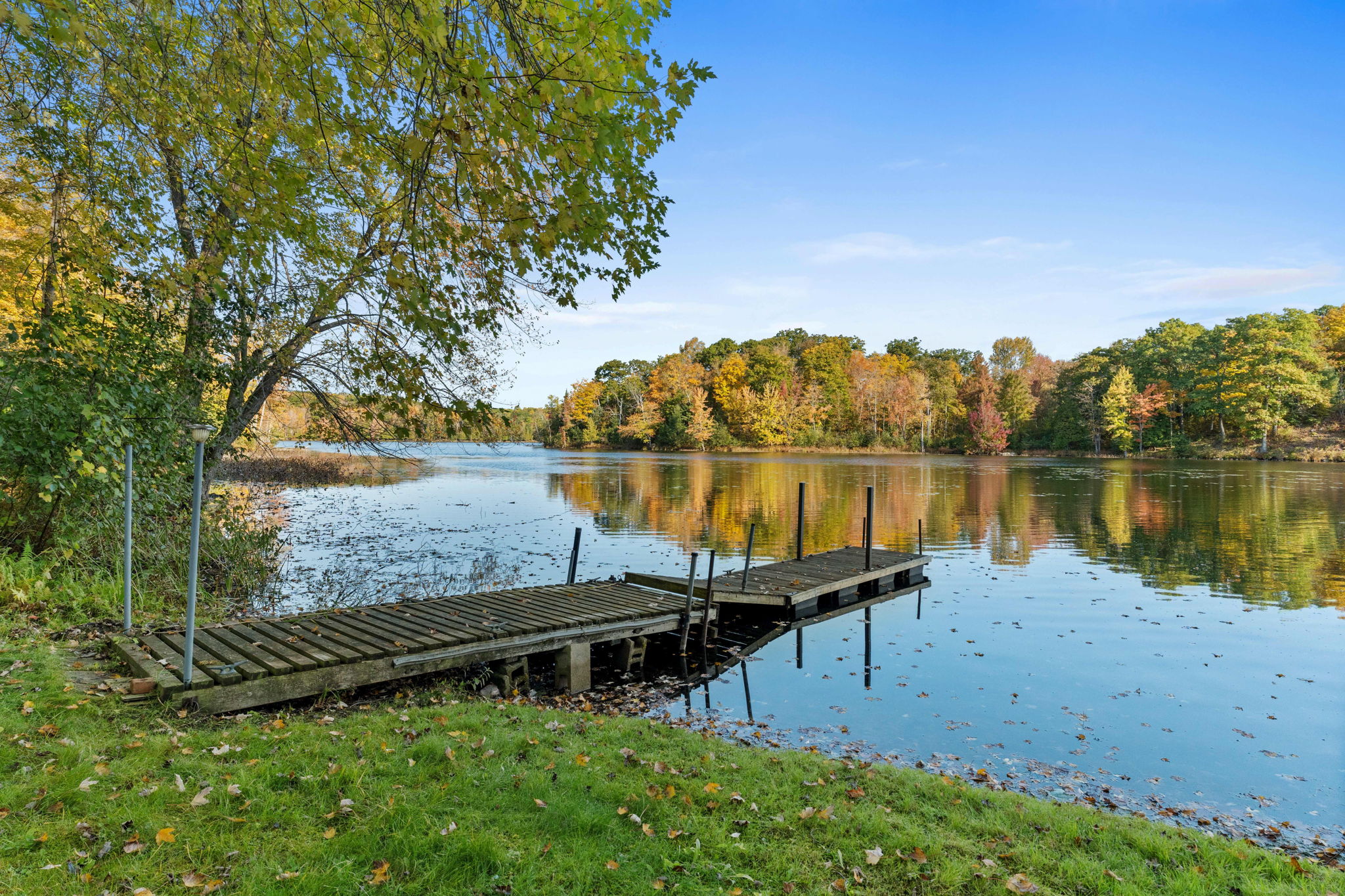 A dock on the lake