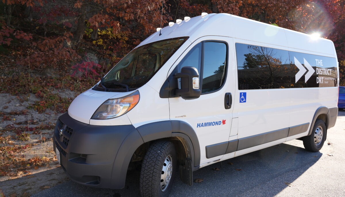 One of the Gravenhurst new demand-responsive transit vans