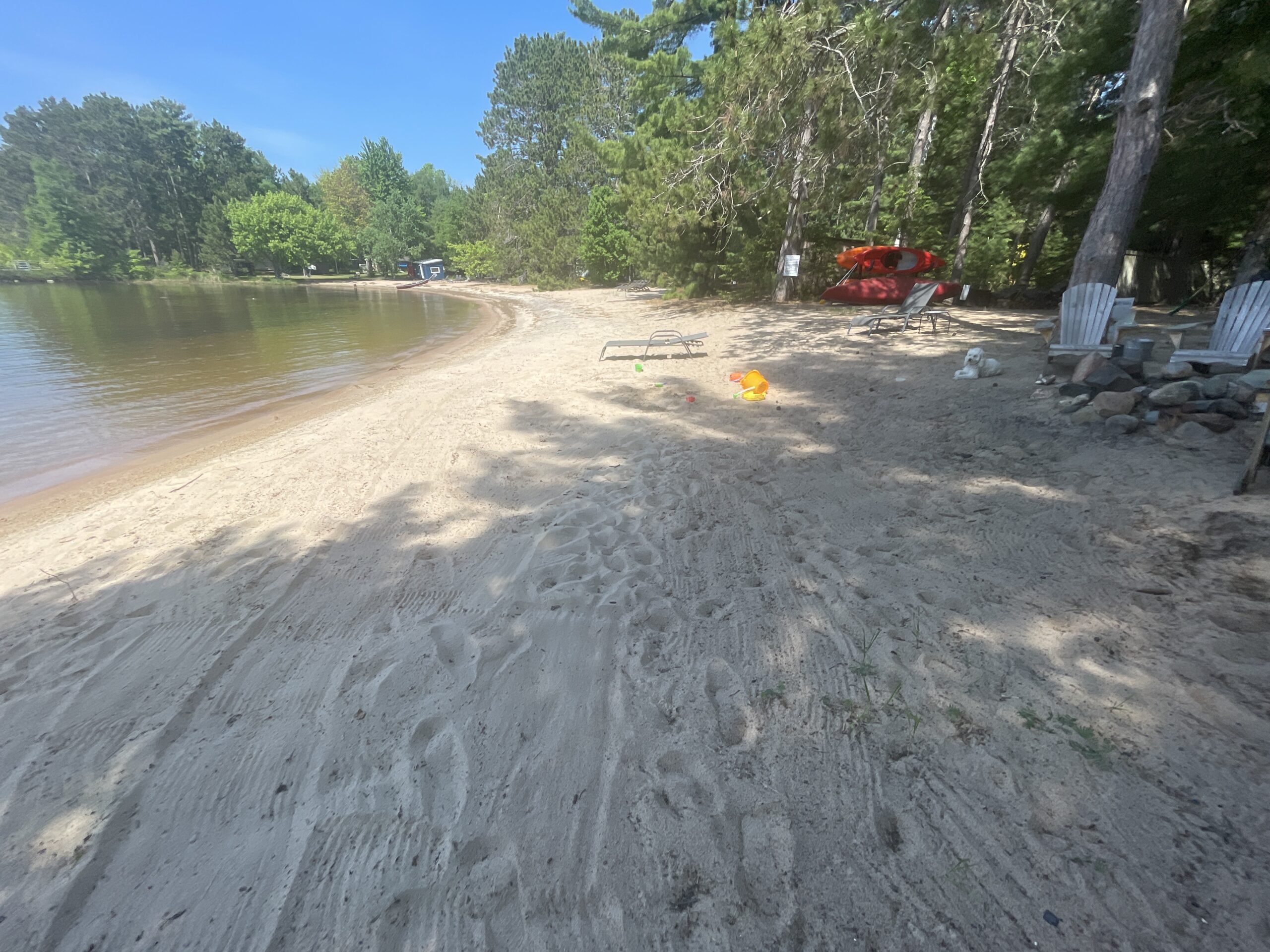 a photo of a sandy beach