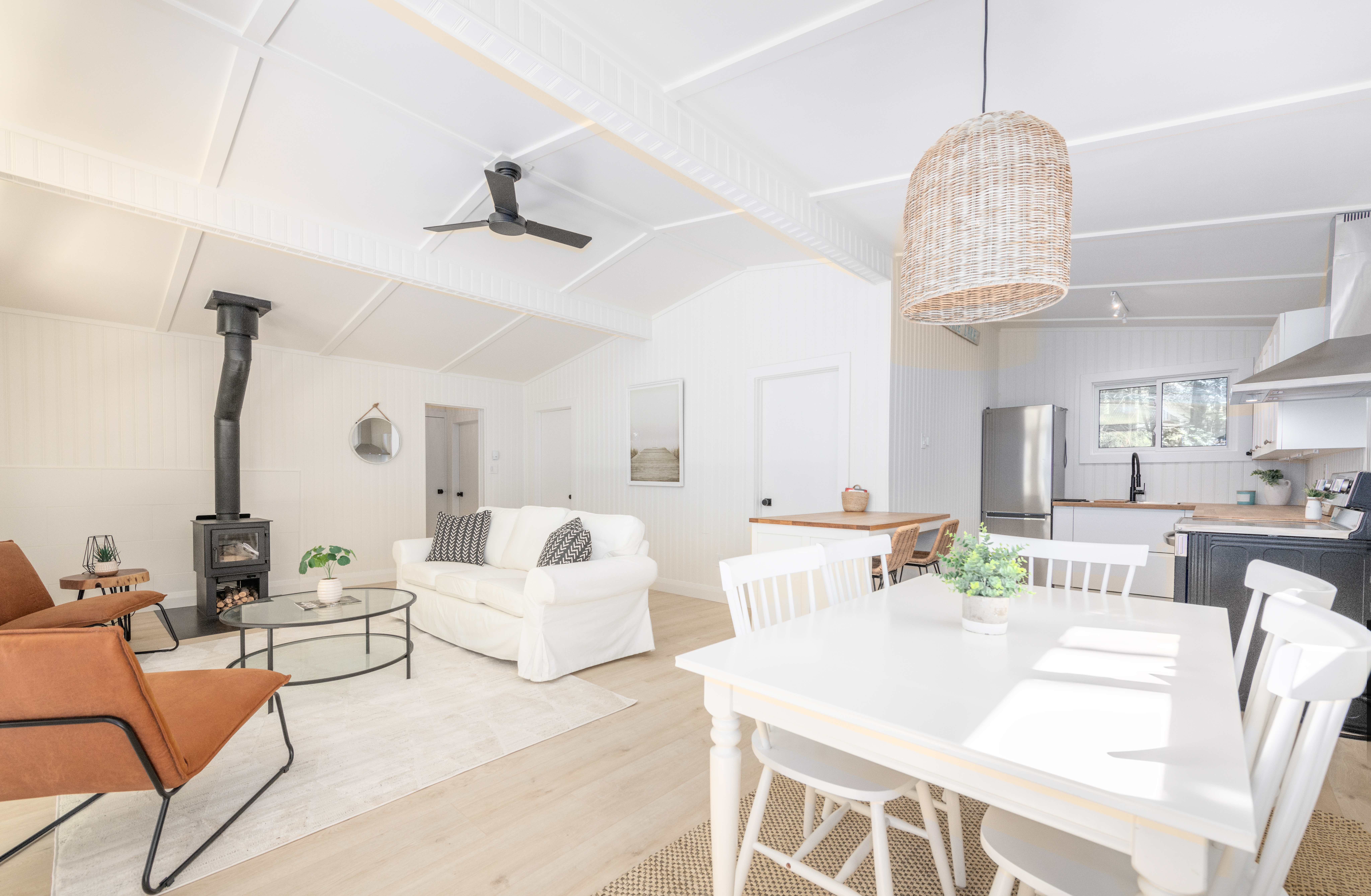 an open-concept living area