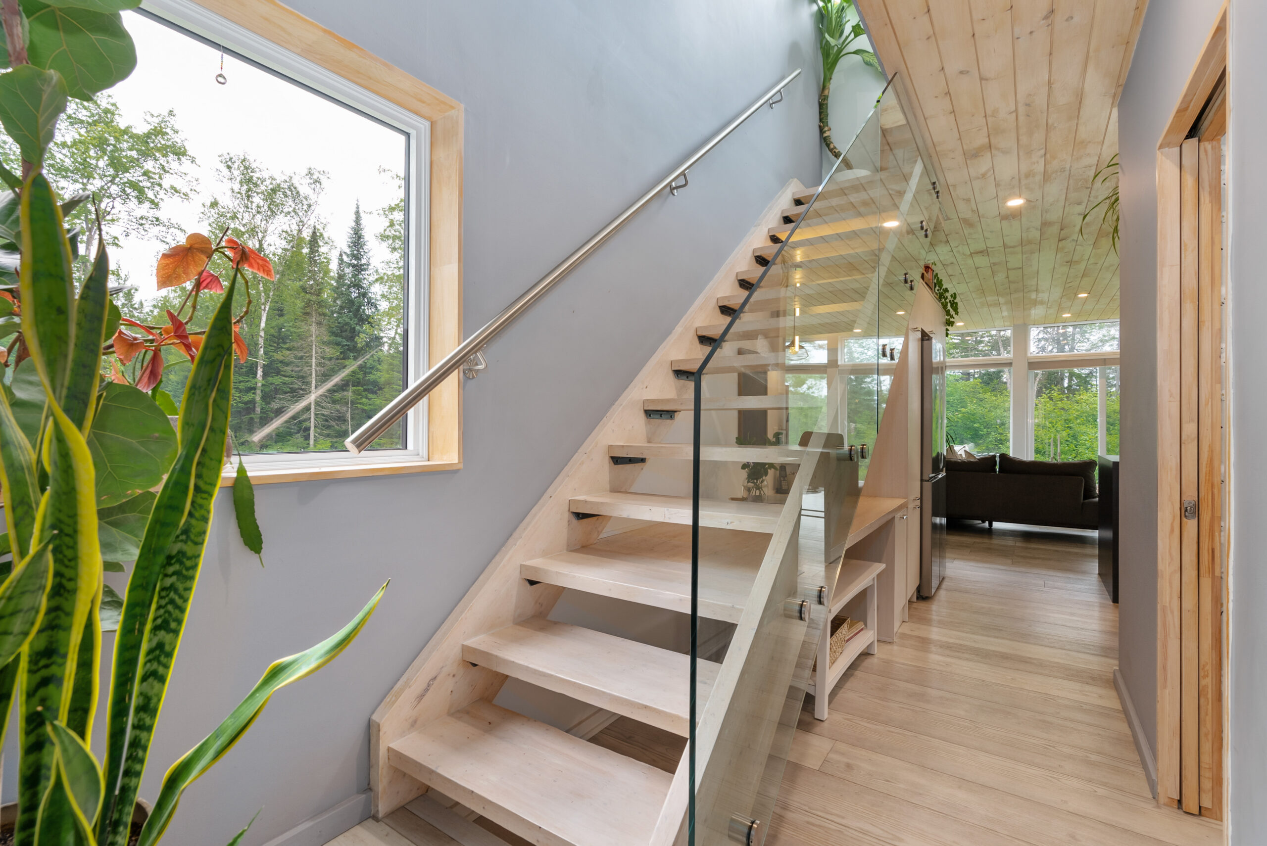 stairs leading to the upper level of a residence