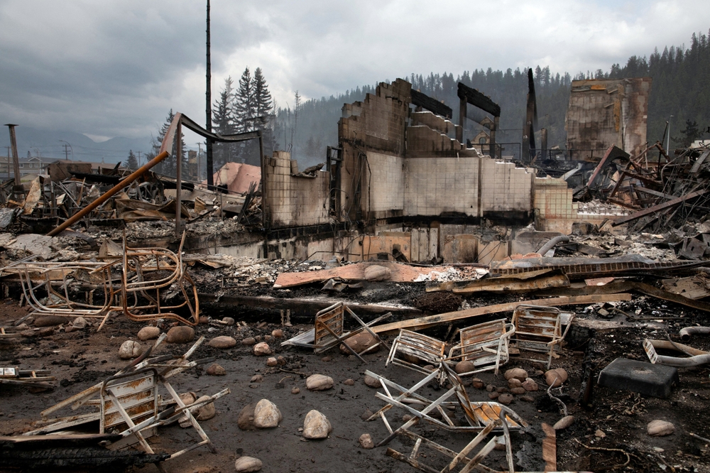 House Burnt by Wildfire