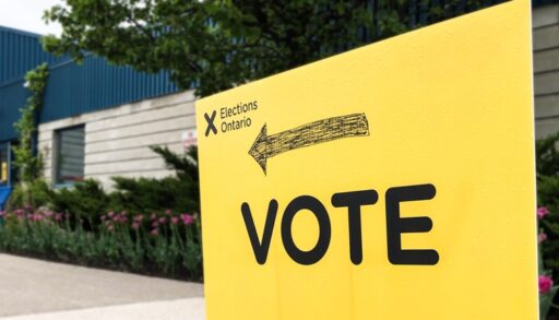 Provincial Election Sign