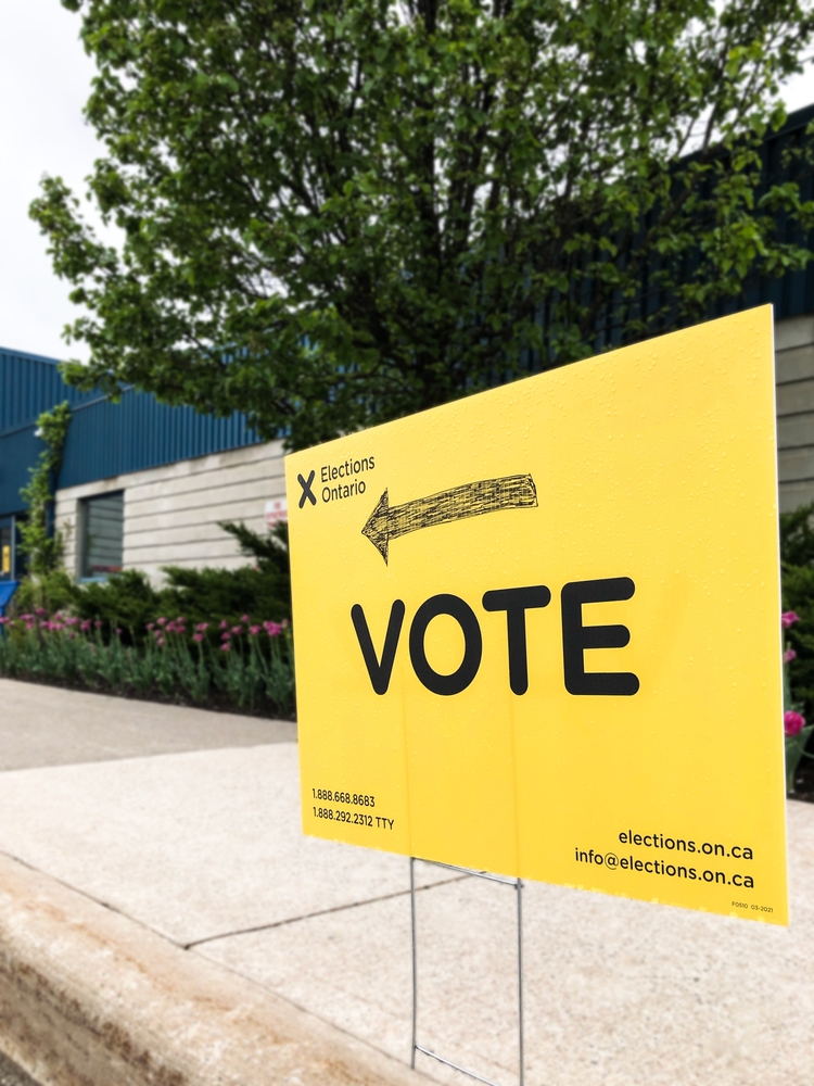 Provincial Election Sign