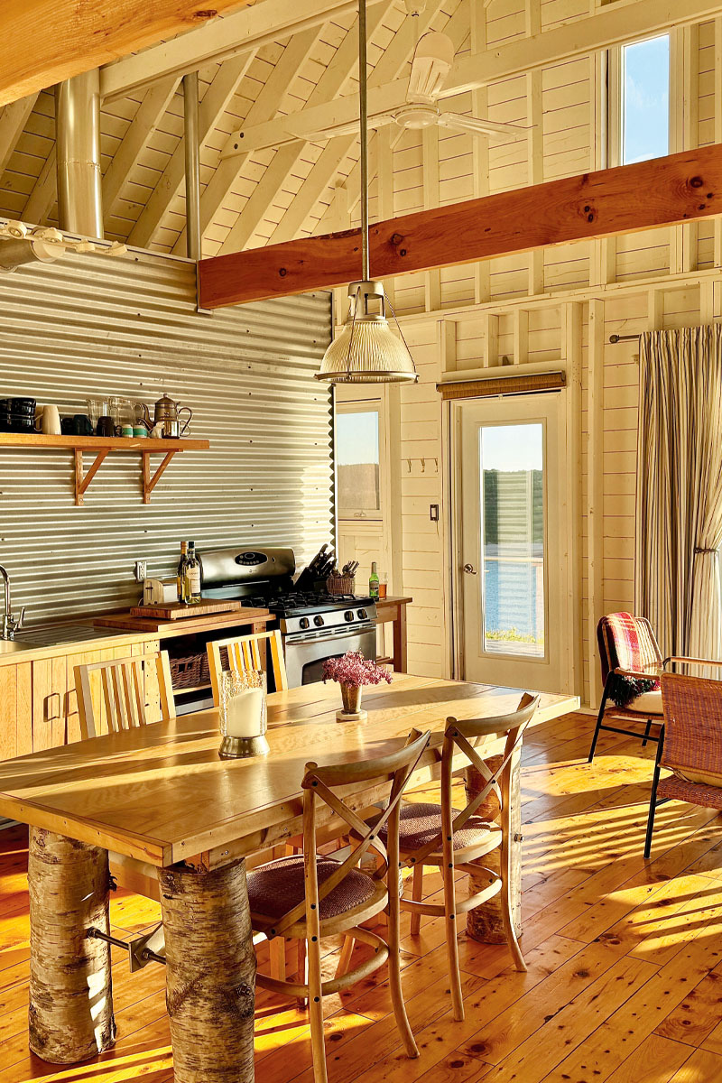 Eagles Pass dining and living room area